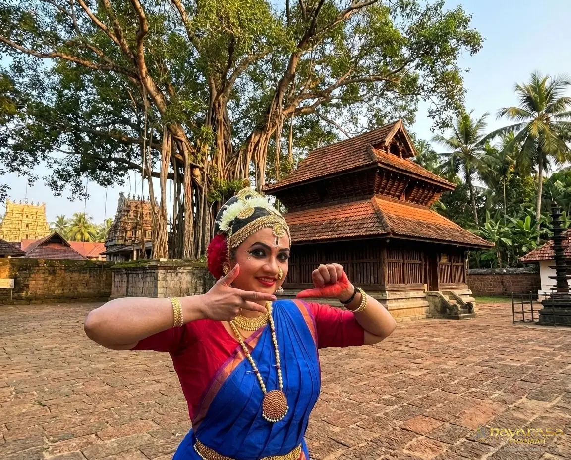 Professional portrait of Smt. Jyothi Rajesh in traditional dance attire, elegant pose